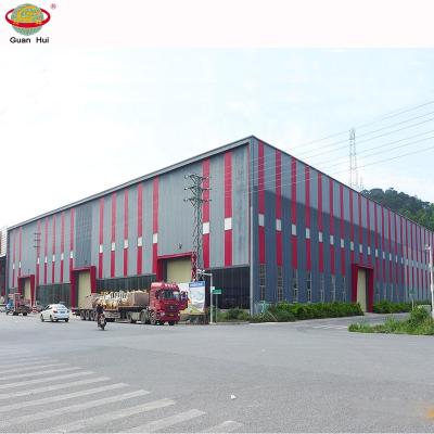 China Modern Design Light Roof Cladding Sandwich Panel Steel Frame Warehouse Building for sale