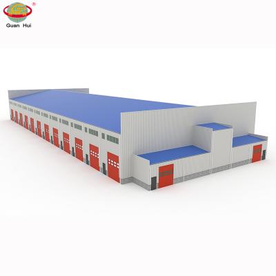 China Prefab Complex Steel Workshop Steel Structure Hall With Office for sale