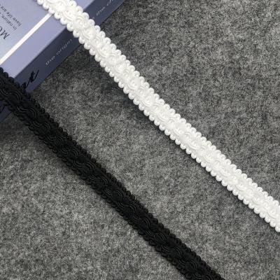 China Cheap Viable Ingredients Special Ribbon Curved Edge Waistband Centipede Lace For Underwear for sale