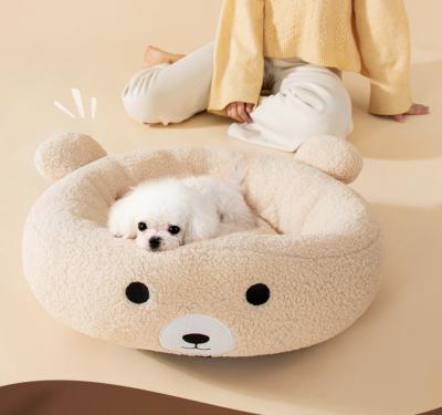 China Sustainable Customized Dog Bed And Accessories Cute Plush Slumber Luxury Soft Pet Beds for sale