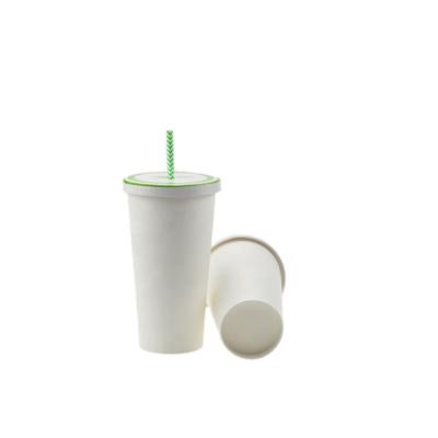 China Disposable Coffee Cups To Go Hot Paper Cup With Compostable Paper Lids for sale