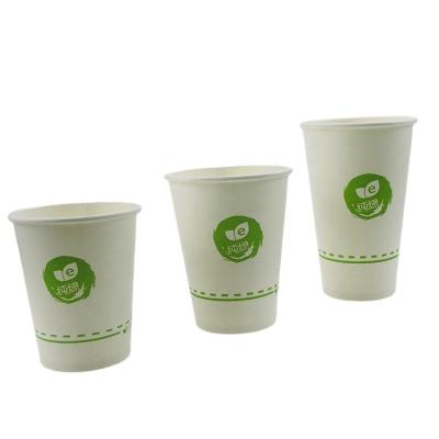 China Disposable No Plastic Free Watery Liner Recycled Paper Cups Coffee Paper Cups With Lid for sale