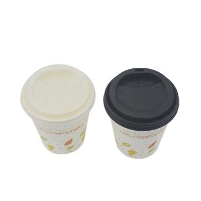 China Food Grade Beverage Disposable Paper Cup With Lid Disposable Coffee Paper Cup Coffee 8oz 12oz Cups for sale