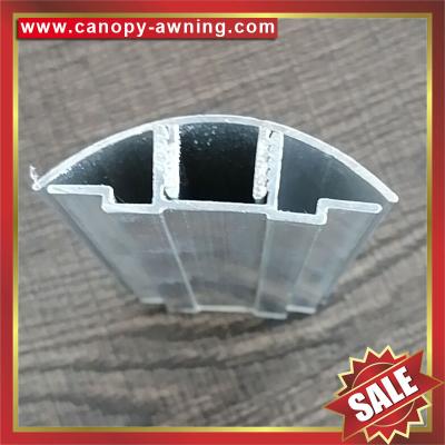 China high quality aluminum Buckle Snap Connector profile for pc hollow polycarbonate sheets for sale