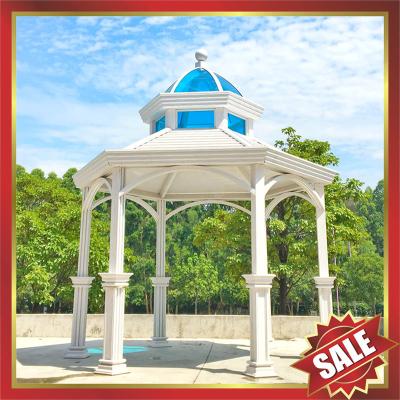 China prefabricated garden park villa hotel Aluminium alloy metal gazebo pavilion kiosk pergola kits-beautiful sun shelter! zu verkaufen