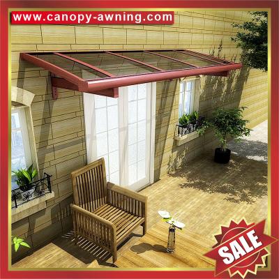 China outdoor villa house patio gazebo porch door window aluminum alu polycarbonate pc awning canopy canopies cover for sale for sale