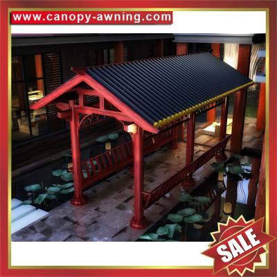 China Public garden park villa hotel alu Aluminium alloy metal gazebo pavilion kiosk pergola-beautiful sunshade shelter! à venda