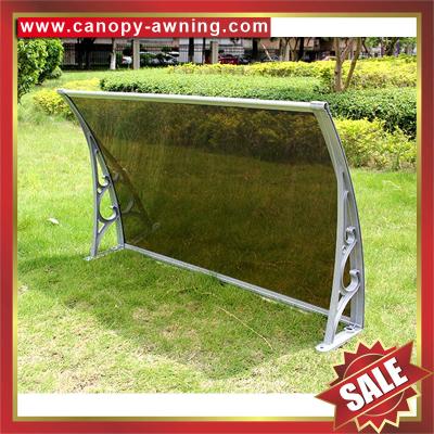 China house diy door window pc polycarbonate canopy awning shelter canopies with cast aluminium alu support bracket for sale