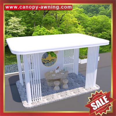 China Beautiful Outdoor garden park Aluminium aluminum alu gazebo pavilion sunshade canopy shelter awning cover kits for sale for sale