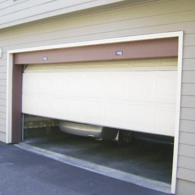 China Modern Sectional Garage Door High Lift Garage Door With Garage Man Door for sale