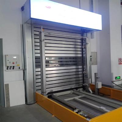 China Lower Maintenance And Energy Saving Aluminum Alloy Turbine Guide Rail Fast Track Doors for sale