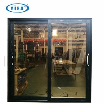 China Modern Airtight Aluminum Balcony Safety Safety Glasses Sliding Door for sale