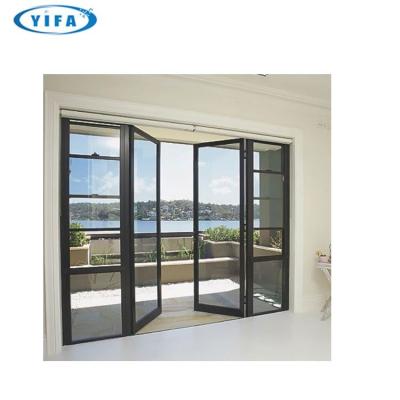 China Oman Modern Elegant White Economical Casement Door With Tempered Glass From China Supplier for sale