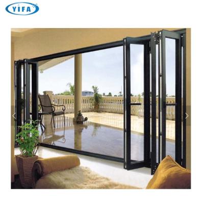 China Modern Spanish Glass Bi Folding Door /Aluminum Entry Door for sale