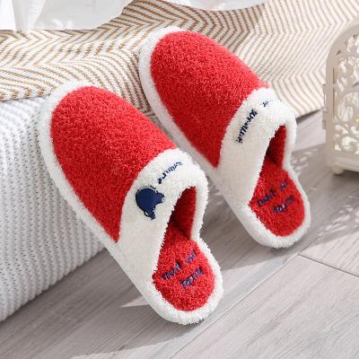 China Wholesale Round Fluffy Indoor Slipper Home Plush Household Slippers Warm Shoes for sale