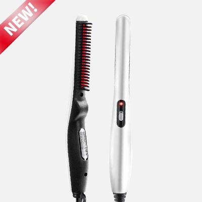 China Hotel Beard Straightener Electric Hair Brush Styling Comb Hair Straightener Sweep Combs Hot Hair Brush Beard Straightening Combs for sale