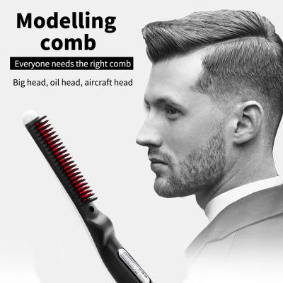 China Multifunctional Quick Hair Straightener Hotel Hair Curler Show Cap Men Beauty Curling Beard Brush Comb Hair Styling Tool for sale