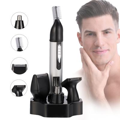 China Household 4 in 1 Electric Nose Hair Trimmer For Men Ear Nose Hair Trimmer Beard Trimmers Hair Removal Eyebrow Epilator Clippers for sale