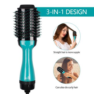 China Hot Air Comb Hair Dryer Curler Salon Disposable Multifunctional Rotating Electric Hair Brush for sale