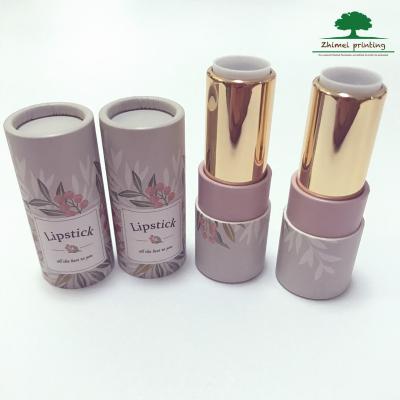 China Recycled Materials Empty Cosmetic Lipstick Tube Cardboard Tubes Paper Cylinder Container Twist Up Tubes for sale