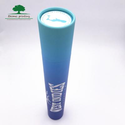 China Recyclable Customized Size Poster Cylinder Packaging Tube Cardboard Round Boxes Shipping Tube for sale