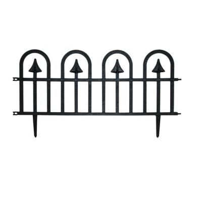 China Easily Assembled Decorative Landscape Laser Cut Black Metal Screen Iron Outdoor Yard Garden Decor Fences for sale