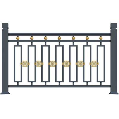 China Easily Assembled Classic Custom Design Aluminum Alloy Stair Railing Manufacturers Direct Interior Iron Stair Railing for sale