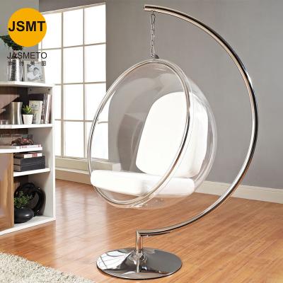 China Leisure Wall Hang Transparent Acrylic Bubble Chair Rotating Perspex Furniture for Home or Hotel for sale