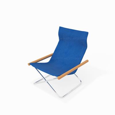 China Fashion Style S.S Leisure Folding Reading Nordic Minimalist Chair Canvas Living Room Balcony Outdoor Camping Lounge Chair for sale