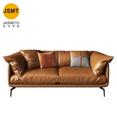 China Hot Sale Extended Extended Brown Sofa Set Furniture Chesterfield Leather Modern 321 Sofa Living Room Leather Sofas for sale