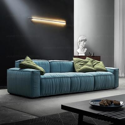 China European Style Villa Living Room Furniture Fabric Sofa 3 Modern Sofa Blogger Extended Three Seater Extended Sectional Sofa for sale