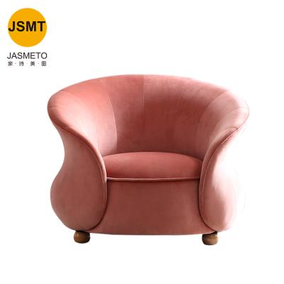 China Pink Extended European Style Extended Sofa Bed Nordic Round Sofa Home Furniture Simple Model New Beautiful for sale