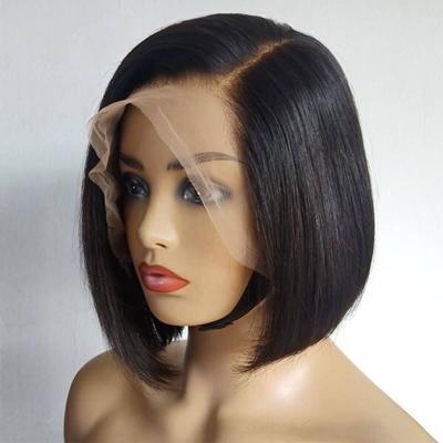 China Wholesale St Hair Bob Wigs Brazilian Hair Wigs 100% Natural Short Hair Lace Wig 12 Inches for sale