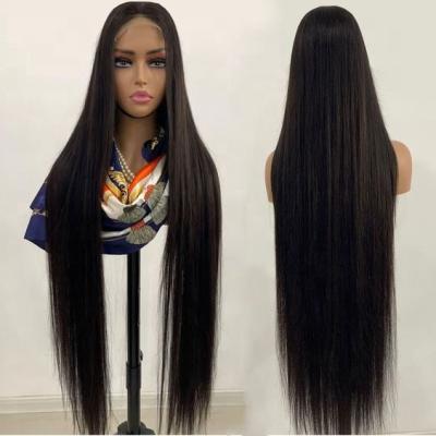 China Straight Pre Plucked Full Lace Human Hair Hd Transparent Wigs High Quality Brazilian Wigs For Women Hair for sale