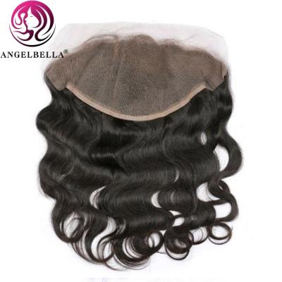 China Easily Styled 100% Transparent Hd Lace Frontal Peruvian Virgin Human Hair Closure Frontal With Baby Hair for sale