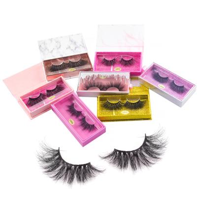 China mink hain 5d natural eyelash kit packging 3 lashes natural logo plum eyelash packaging set for sale