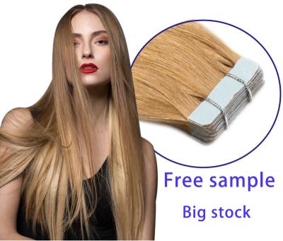 China Silky Straight Look Hair Wholesale Wave Double Sided Tape Remy Skin 12a Tape In Hair Extensions 100 1B for sale