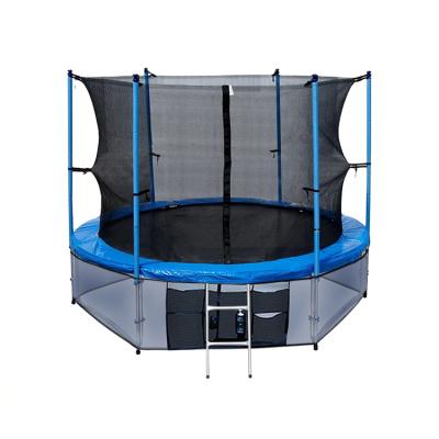 China With Sundow 12Ft Outdoor Round Trampoline Parks Bungee Net Gymnastics Equipment Protector With Net for sale