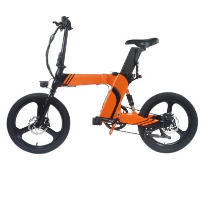 China Aluminum alloy most popular electric bicycle city bicycle electric bicycle yellow/white electric aluminum electric folding bicycle for sale