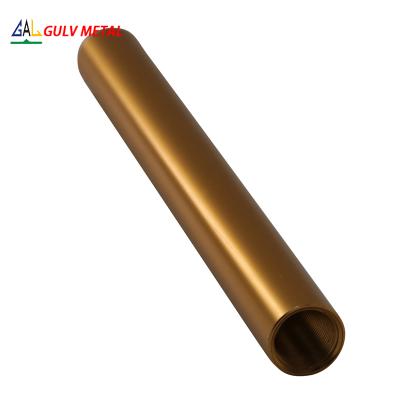 China Bike Freme 7000 Series Gold Color Stainless Steel Seamless Round Aluminum Tube for sale