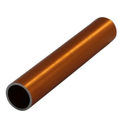 China Bike freme gold color multi function thick wall round aluminum pipe 50mm thin wall powder coated metal aluminum tube for sale