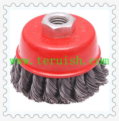 Chine Brosses TRT08 de roue de fil de vis nouées par torsion et de cuvette à vendre