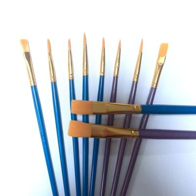 China Watercolor Paint Brush For Oil Painting 12 Size Different Artist Paint Brush for sale