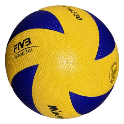 China PU leather pelota de voleibol MV300 Microfiber softer touch butyl rubber logo custom volleyball ball FIVB VOLLEYBALL for sale