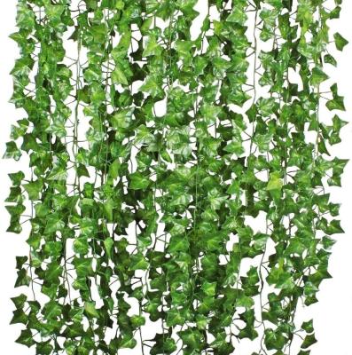 China Environmental Artificial Ivy Leaf Plants Vine Garden Office Wedding Wall Decor Hanging Garland Fake Foliage Home Kitchen for sale