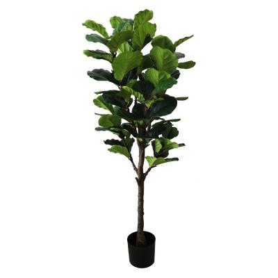 China Environmental Mini Bonsai Tree Garden Artificial Ficus Lyrata Banyan Tree for sale