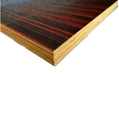 China Waterproof 6mm Black Melamine Faced Laminated Plywood Block Board Panel Sheets for sale