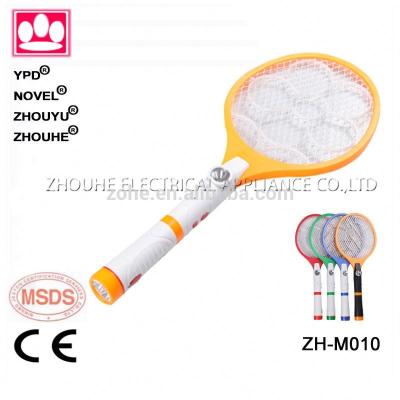 China Sustainable Rechargeable Electric Swatter Plastic Handle With Light Killer Mosquito Bat for sale