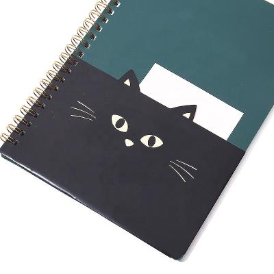 China Eco-friendly paper notebook Matte Frosted Notebook Cover colorful A5 pp paper transparent pp cover spiral notebook for sale