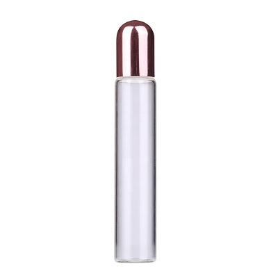 China 1ml 2ml 3ml Small Recyclable High End Perfume Bottle Empty Roll-On Sheath Glass Bottles Essential Oil Opaque Bottle for sale